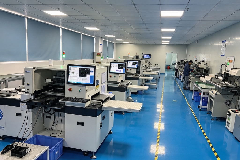 In-house machining and assembly capability at the LIISEE lighting factory in Changzhou