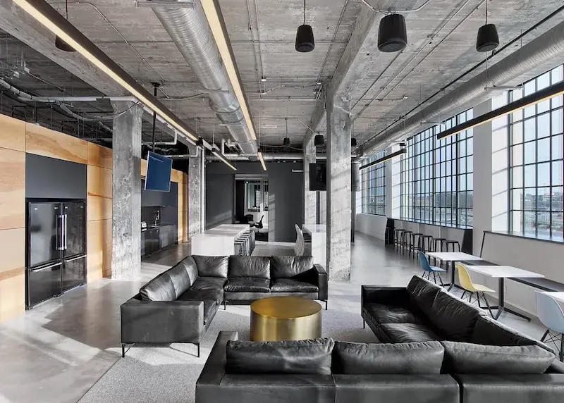 Continuous LED linear lighting used in architectural interior projects