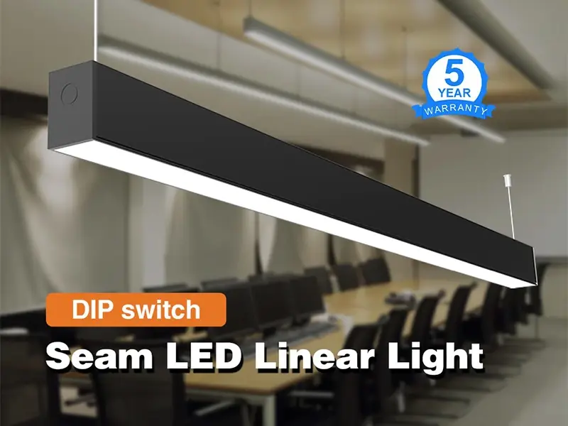 DIP switch seam LED linear light with up and down lighting